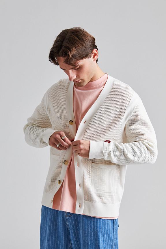 Drôle de Monsieur Le Cardigan Monogramme Cream-1